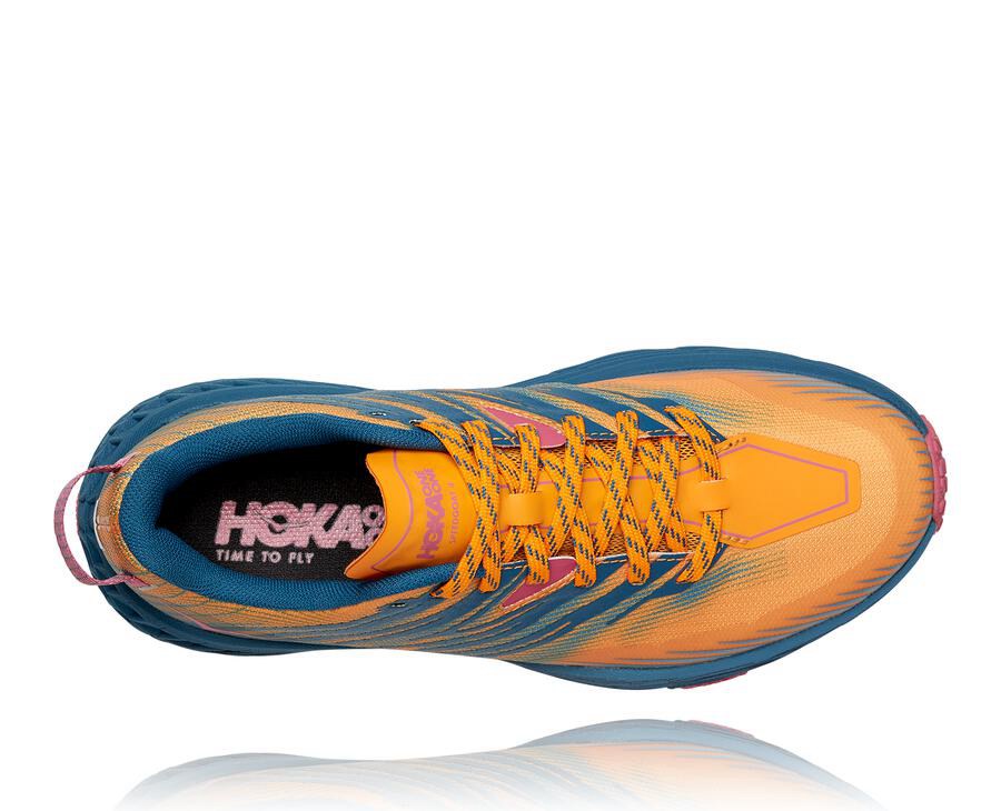 Zapatillas Trail Hoka One One Mujer - Speedgoat 4 - Azules - QGK026419